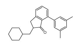 7-(3',5'-Dimethylphenyl)-2-cyclohexylmethyl-indan-1-one结构式
