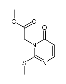 2-methylthio-3-(methoxycarbonyl)methylpyrimid-4-one Structure