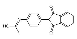 N-[4-(1,3-dioxoinden-2-yl)phenyl]acetamide结构式
