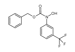 benzyl N-3-trifluoromethylphenyl-N-hydroxycarbamate结构式