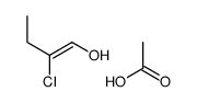 acetic acid,2-chlorobut-1-en-1-ol结构式