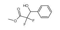 Methyl 2,2-difluoro-3-hydroxy-3-phenylpropanoate结构式