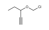 chloromethyl 1-pentyn-3-yl ether结构式