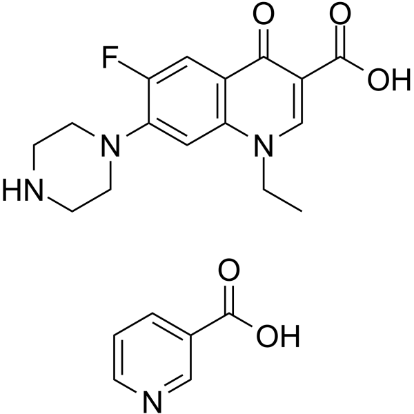 诺氟沙星烟酸盐结构式