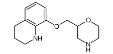 (morpholinyl-2-methoxy)-8-tetrahydro-1,2,3,4-quinoline结构式