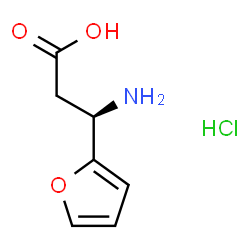 (R)-3-氨基-3-(呋喃-2-基)丙酸盐酸盐结构式
