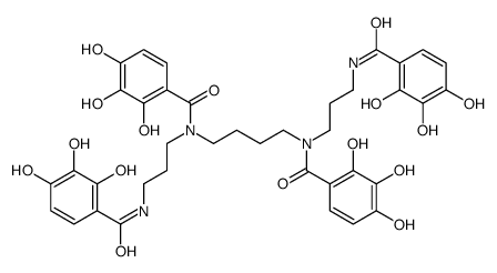 N,N',N'',N'''-tetra(2,3,4-trihydroxybenzoyl)spermine结构式