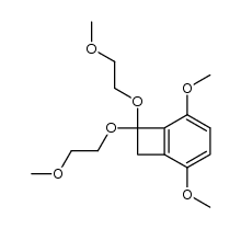 1,1-bis(2'-methoxyethoxy)-3,6-dimethoxybenzocyclobutene结构式