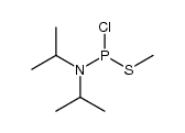 monochloro-N,N-diisopropylaminothiomethoxyphosphine结构式