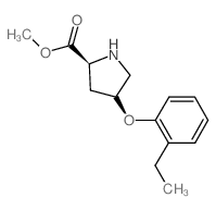 Methyl (2S,4S)-4-(2-ethylphenoxy)-2-pyrrolidinecarboxylate结构式