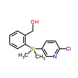 {2-[(6-Chloropyridin-3-yl)dimethylsilyl]-phenyl}methanol结构式