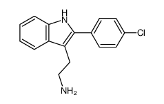 2-(2-(4-CHLOROPHENYL)-1H-INDOL-3-YL)ETHANAMINE结构式
