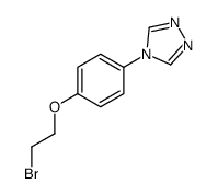 4-(4-(2-BROMOETHOXY)PHENYL)-4H-1,2,4-TRIAZOLE structure