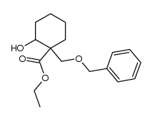 2-Benzyloxymethyl-2-ethoxycarbonylcyclohexanol Structure