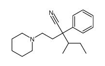 2-Phenyl-2-(2-piperidinoethyl)-3-methylvaleronitrile结构式