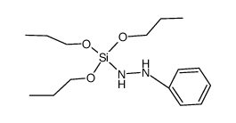 1-phenyl-2-(tripropoxysilyl)hydrazine Structure