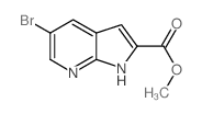 5-溴-1H-吡咯并[2,3-b]吡啶-2-羧酸甲酯结构式