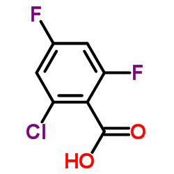 2-Chloro-4,6-difluorobenzoic acid structure