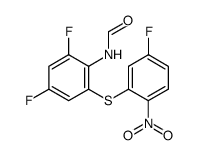 N-(2,4-difluoro-6-((5-fluoro-2-nitrophenyl)thio)phenyl)formamide结构式