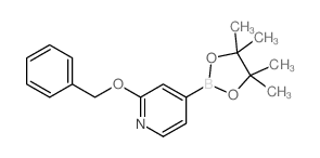 2-(BENZYLOXY)-4-(4,4,5,5-TETRAMETHYL-1,3,2-DIOXABOROLAN-2-YL)PYRIDINE Structure