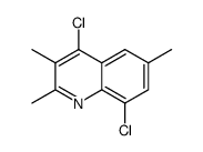 4,8-dichloro-2,3,6-trimethylquinoline Structure