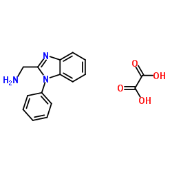 1-(1-Phenyl-1H-benzimidazol-2-yl)methanamine ethanedioate (1:1)结构式