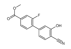 methyl 4-(4-cyano-3-hydroxyphenyl)-3-fluorobenzoate Structure