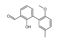 2-hydroxy-3-(2-methoxy-5-methylphenyl)benzaldehyde Structure