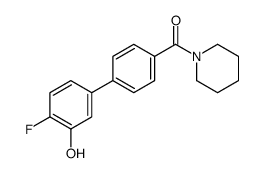 [4-(4-fluoro-3-hydroxyphenyl)phenyl]-piperidin-1-ylmethanone结构式