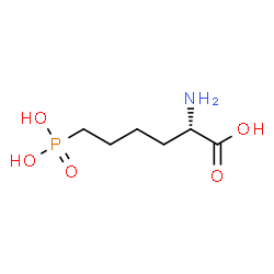 L-(+)-2-AMINO-6-PHOSPHONOHEXANOIC ACID结构式