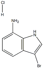 3-Bromo-1H-indol-7-ylamine hydrochloride structure