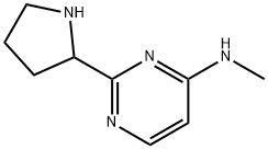 Methyl-(2-pyrrolidin-2-yl-pyrimidin-4-yl)-amine Structure