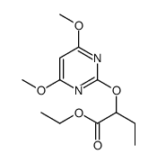 ethyl 2-(4,6-dimethoxypyrimidin-2-yl)oxybutanoate结构式