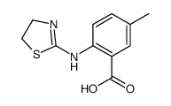2-(4,5-dihydro-1,3-thiazol-2-ylamino)-5-methylbenzoic acid Structure