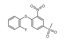 (2-fluorophenyl)(4-(methylsulfonyl)-2-nitrophenyl)sulfane Structure