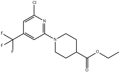 Ethyl 1-[6-chloro-4-(trifluoromethyl)-2-pyridyl]piperidine-4-carboxylate picture