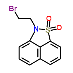 2-(2-bromoethyl)-2H-naphtho[1,8-cd]isothiazole 1,1-dioxide Structure