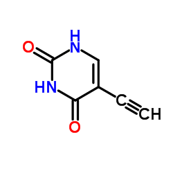 5-Ethynyl-2,4(1H,3H)-(2-13C,15N2)pyrimidinedione Structure