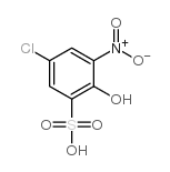 5-chloro-2-hydroxy-3-nitrobenzenesulfonic acid Structure