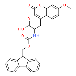Fmoc-2-Amino-3-(7-methoxy-4-coumaryl)propionic acid结构式