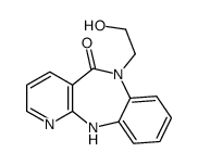 6-(2-hydroxyethyl)-11H-pyrido[3,2-c][1,5]benzodiazepin-5-one结构式