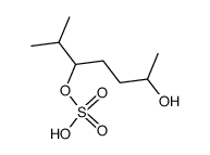 Sulfuric acid mono-(4-hydroxy-1-isopropyl-pentyl) ester结构式