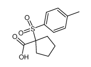 1-[(4-methylphenyl)sulfonyl]cyclopentanecarboxylic acid结构式