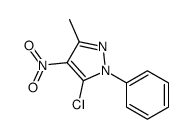 5-CHLORO-3-METHYL-4-NITRO-1-PHENYL-1H-PYRAZOLE structure