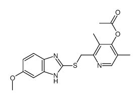 2-[[(6-Methoxy-1H-benzimidazol-2-yl)thio]Methyl]-3,5-dimethyl-4-pyridinol 4-Acetate structure