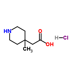 (4-Methyl-4-piperidinyl)acetic acid hydrochloride (1:1) structure