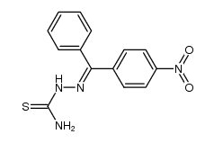 4-nitro-benzophenone thiosemicarbazone结构式