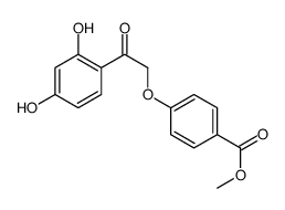methyl 4-[2-(2,4-dihydroxyphenyl)-2-oxoethoxy]benzoate结构式