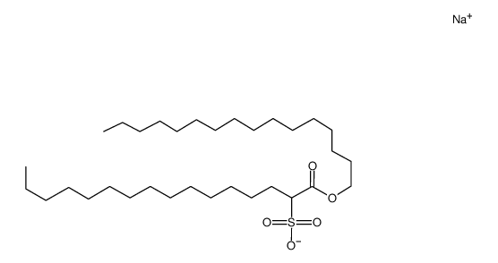 1-hexadecyloxycarbonyl-pentadecane-1-sulfonic acid , sodium-salt Structure
