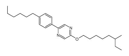 2-(4-hexylphenyl)-5-(6-methyloctoxy)pyrazine Structure